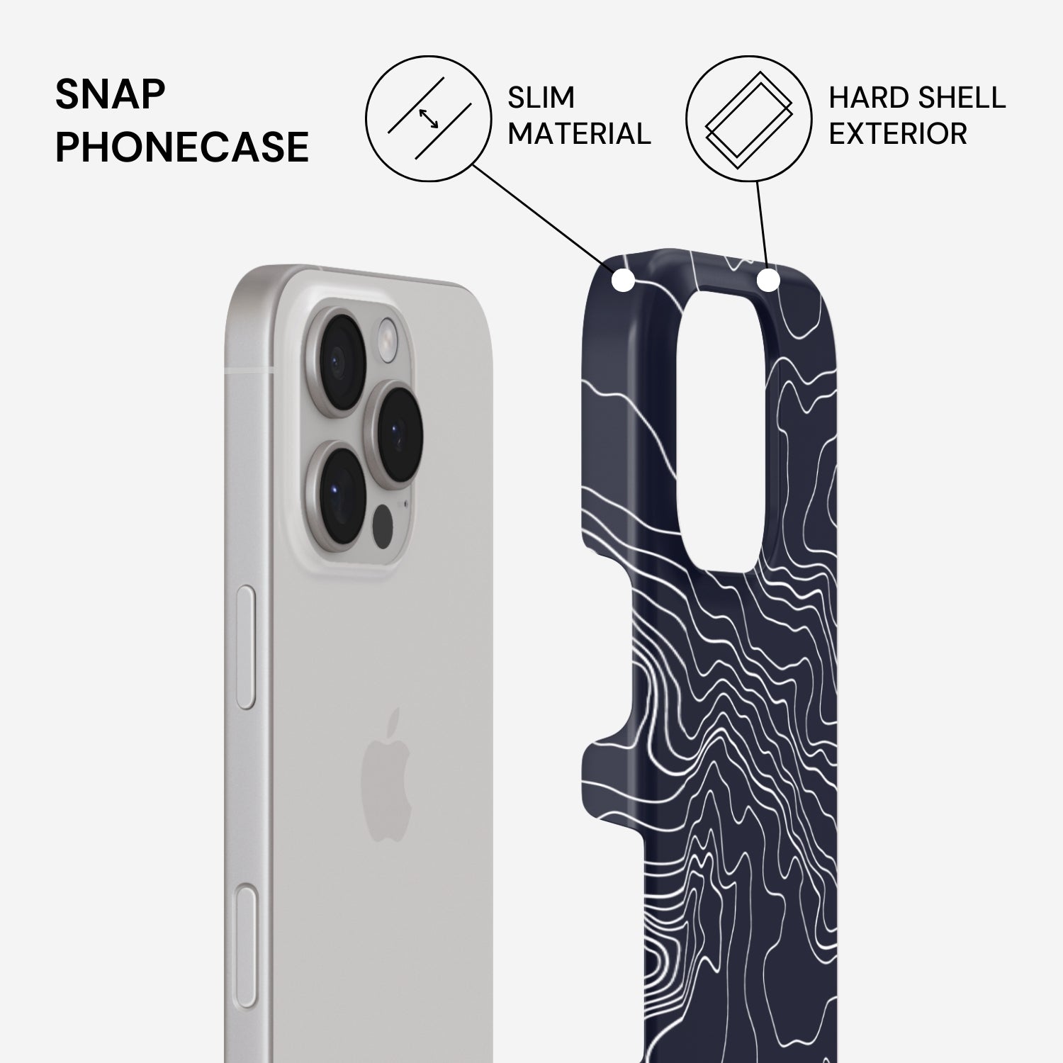Black Rock Phone Case