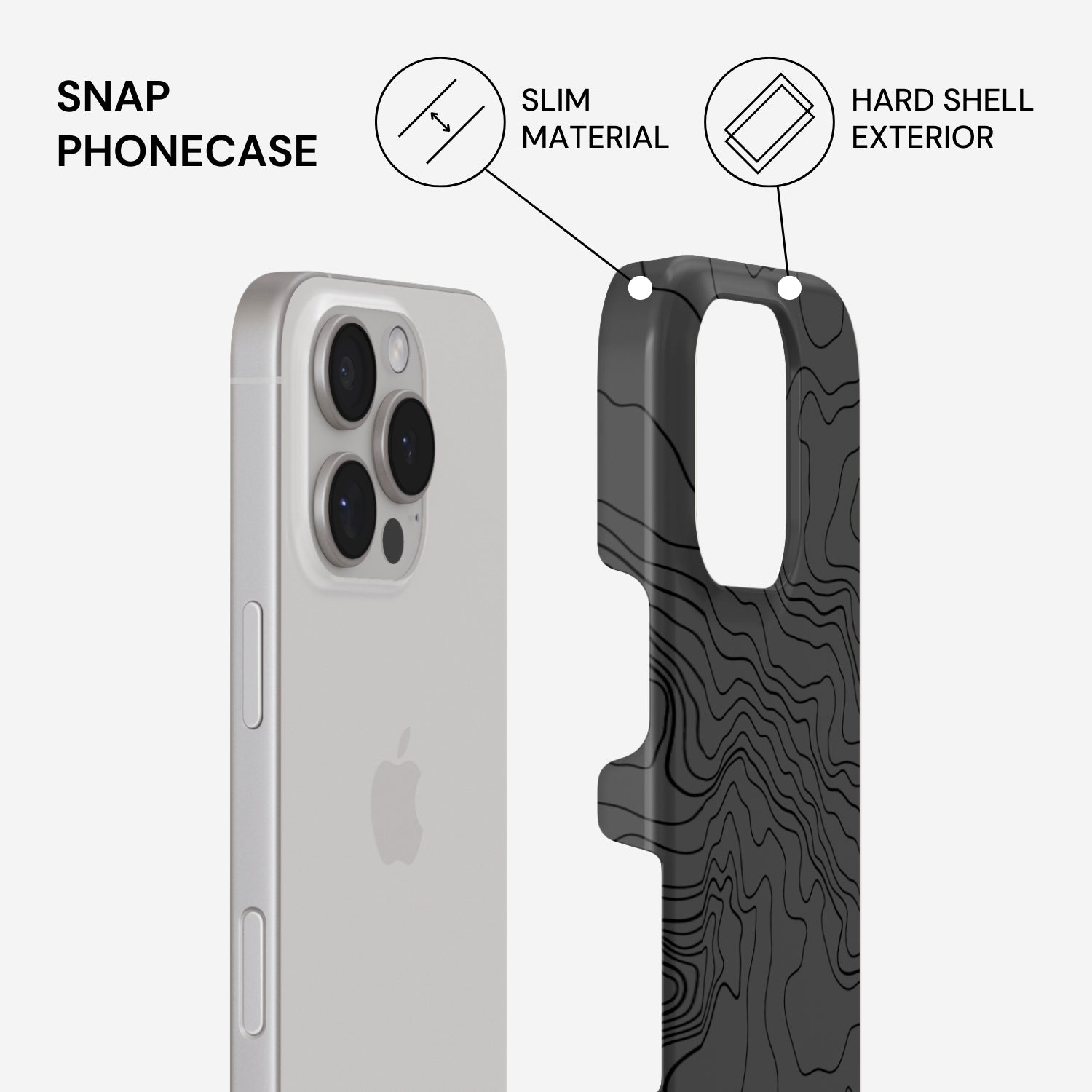Black Rock Phone Case