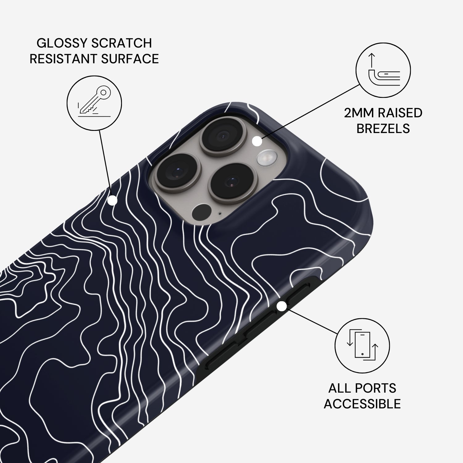 Black Rock Phone Case