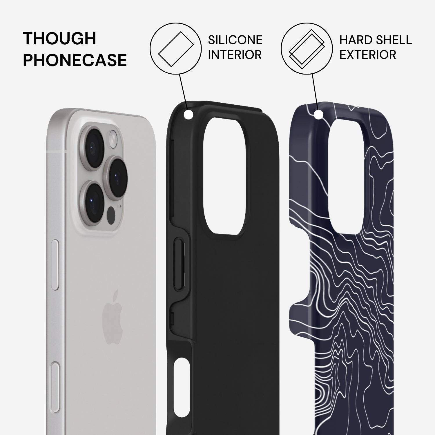 Black Rock Phone Case