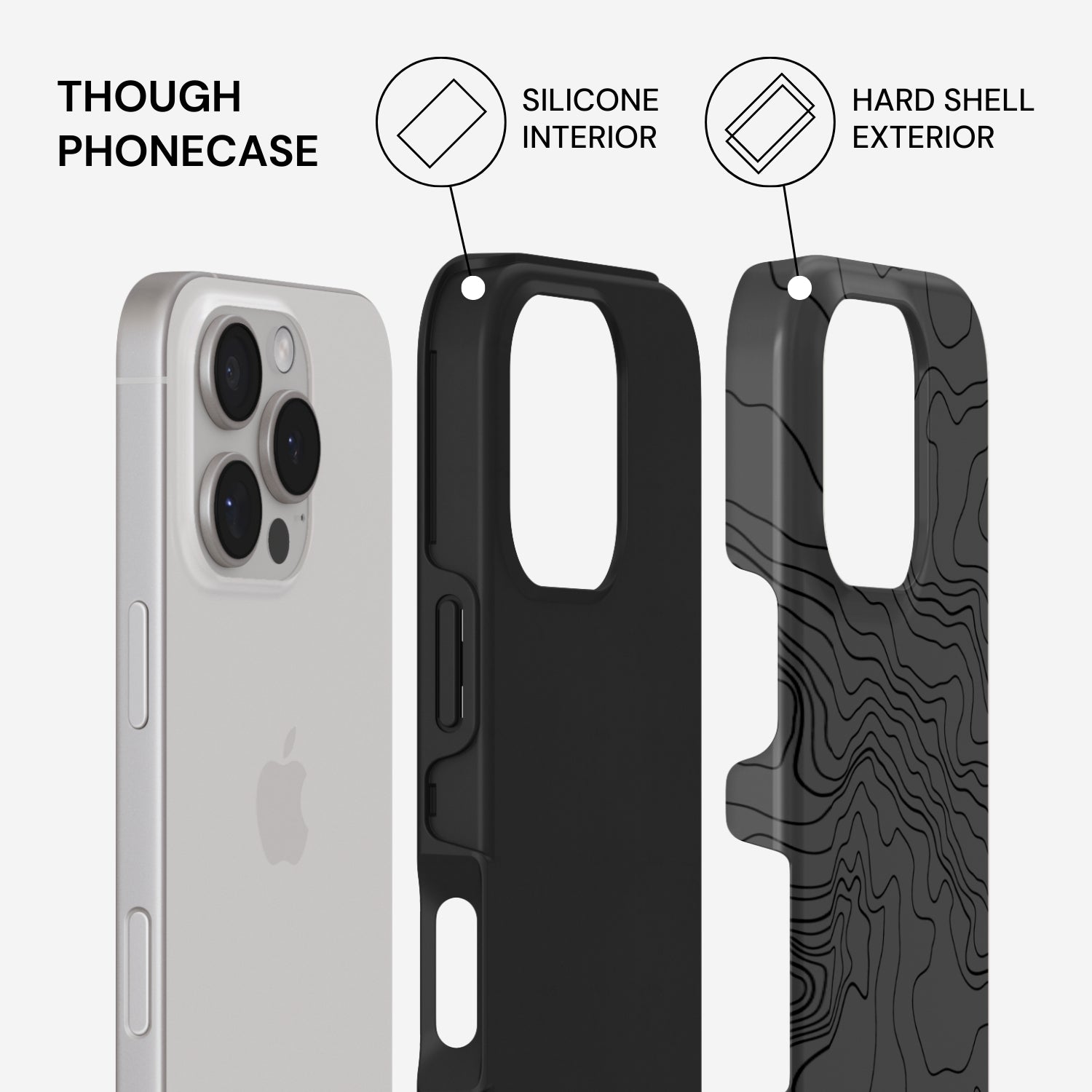 Black Rock Phone Case
